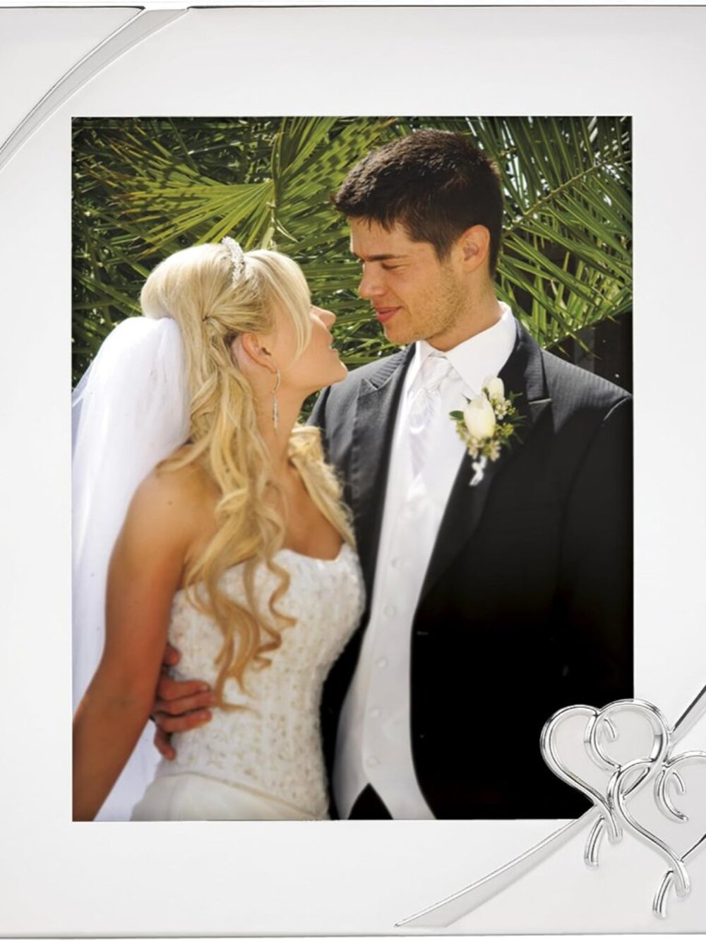 True Love 8x10 Wedding Silverplate Picture Frame